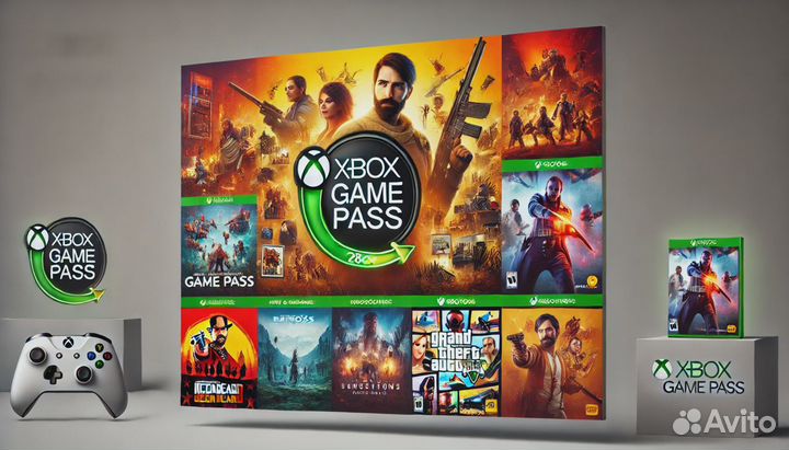 Подписка Xbox Game Pass Ultimate 1-5-9-13 месяцев