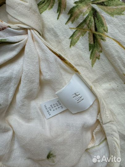 Платье H&M хлопок лён