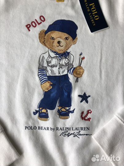 Polo Ralph Lauren Bear новый свитшот оригинал