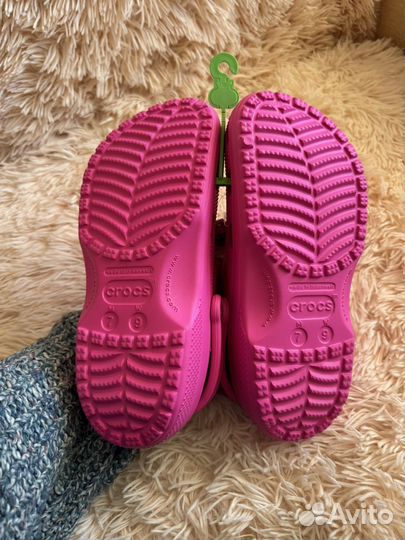 Crocs сабо женские розовые