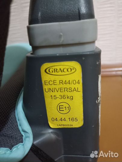 Детское автокресло graco