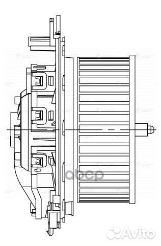 Э/Вентилятор Отоп. Для А/М Skoda Octavia A7 (13