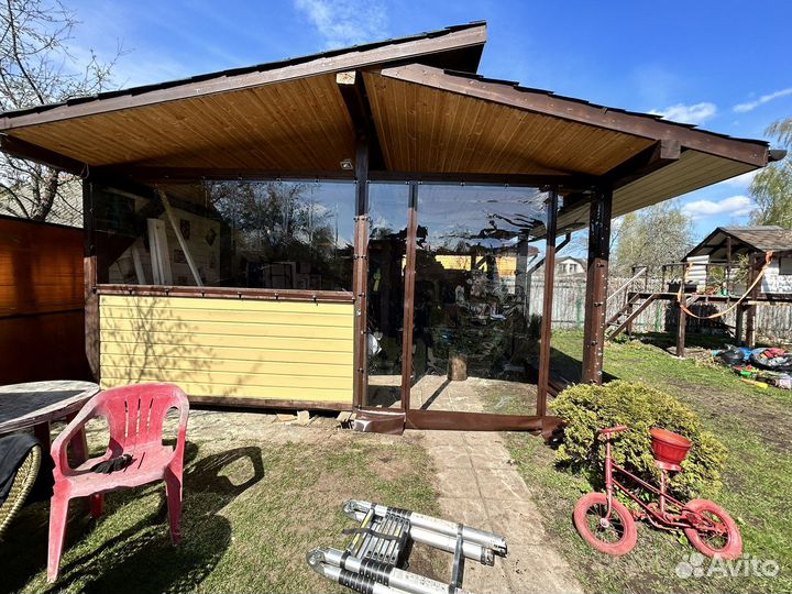 Мягкие окна для беседки