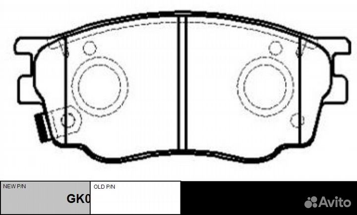 Колодки тормозные CTR GK0655