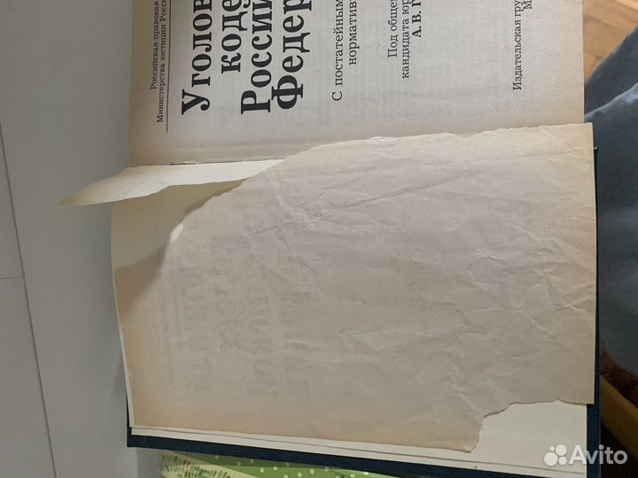Уголовный кодекс Российской Федерации 1999