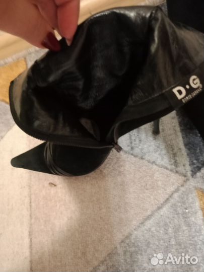 Полусапоги замшевые женские осень 37размер