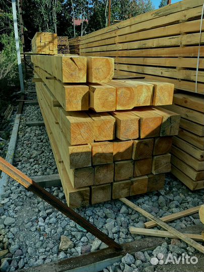 Брус обрезной 100х150х6000мм с доставкой