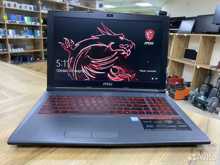 Игровой ноутбук i5 8300H/8gb/GTX1050Ti