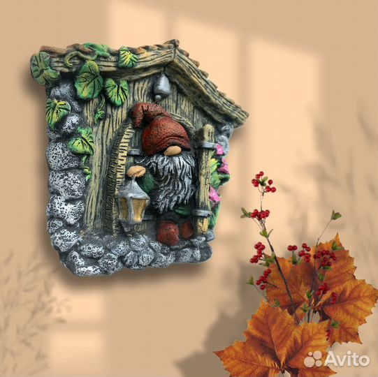 Гном. Настенное панно. Авторская работа