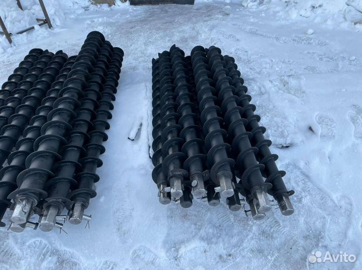 Шнек буровой от 62мм до 180мм