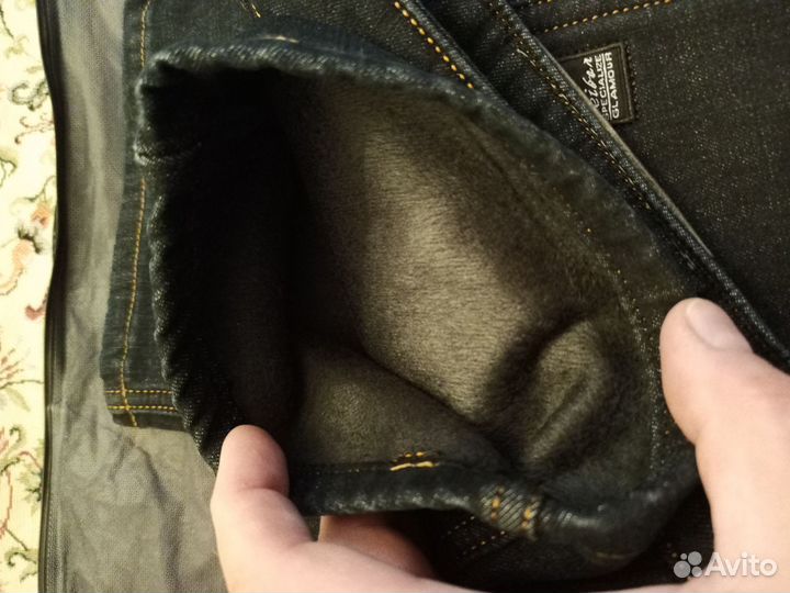 Джинсы мужские зимние