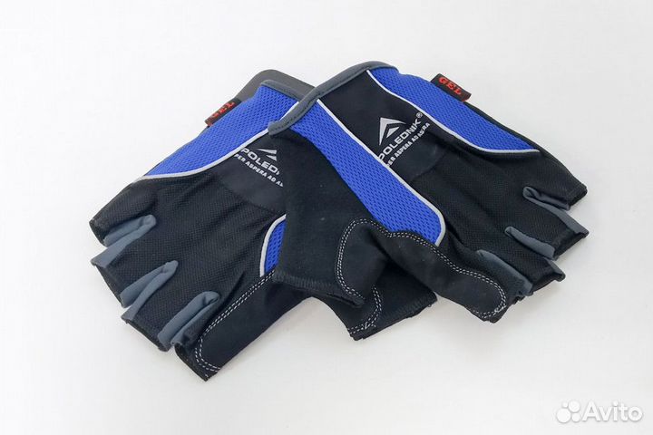 Велоперчатки Polednik Gelmax, XXL, черный/синий