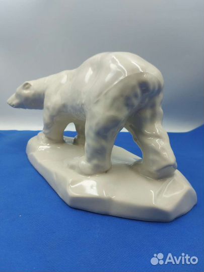 Редкий винтажный белый медведь chodziez