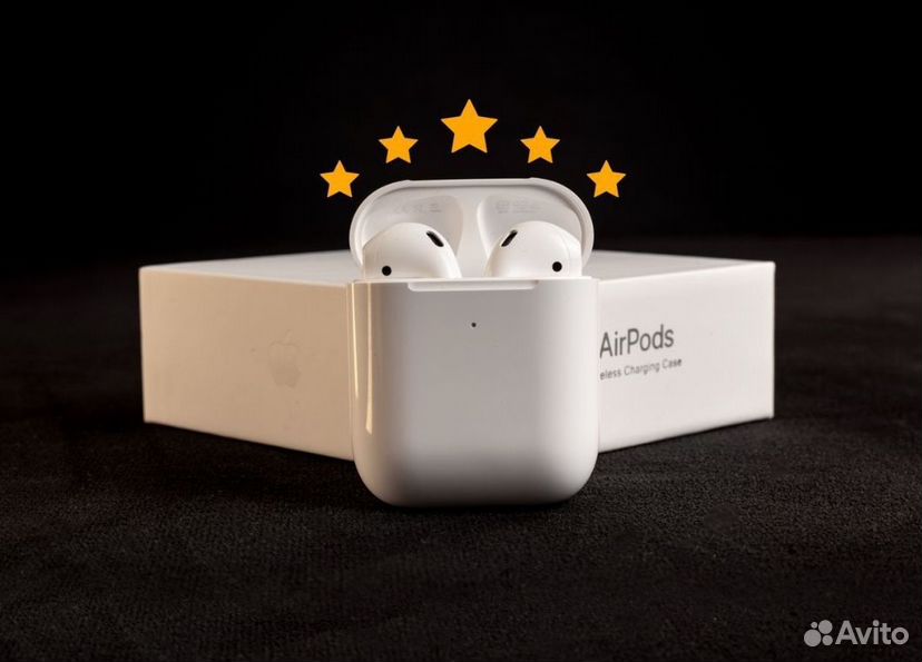 AirPods 2 «Оригинал» (Доставка,Чехол,Гарантия)