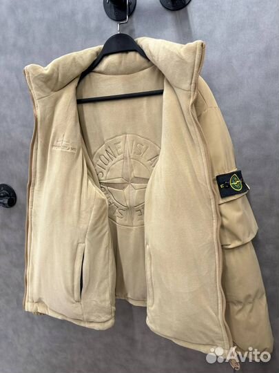 Двухсторонний пуховик stone island 4490