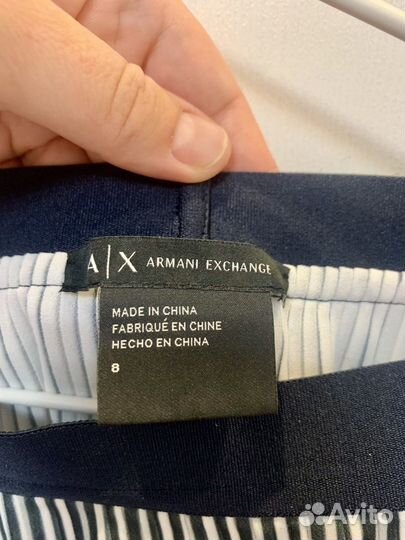 Юбка женская плиссе armani exchange 46 р-р