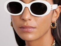 Солнцезащитные очки Celine Triomphe белые оригинал