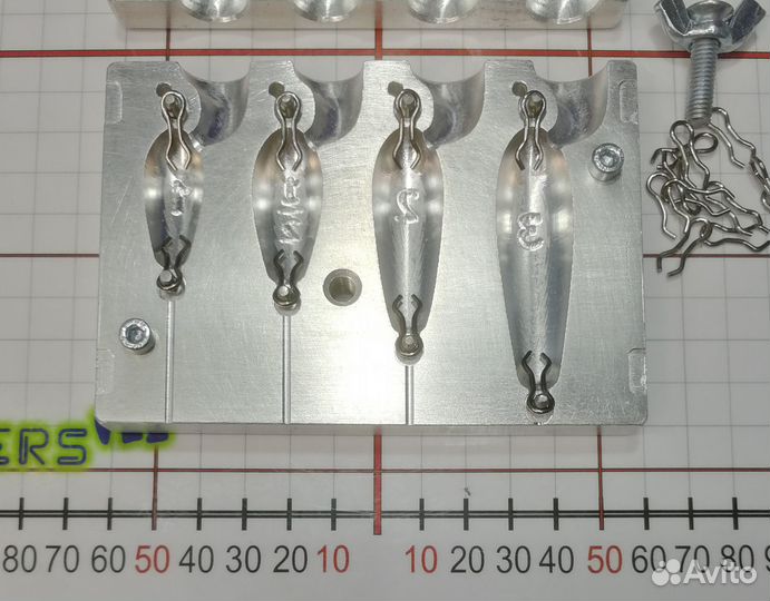 Форма для литья рыболовных грузил