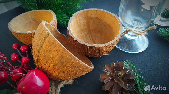 Кокос для свечей, декора, съёмок