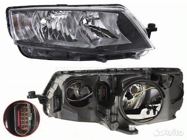Фара skoda octavia 13-20