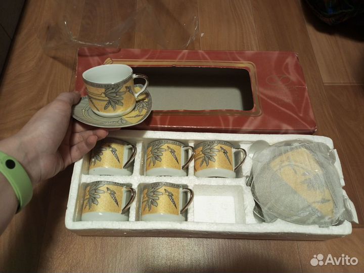 Сервиз кофейный чайный японский сервант подарок