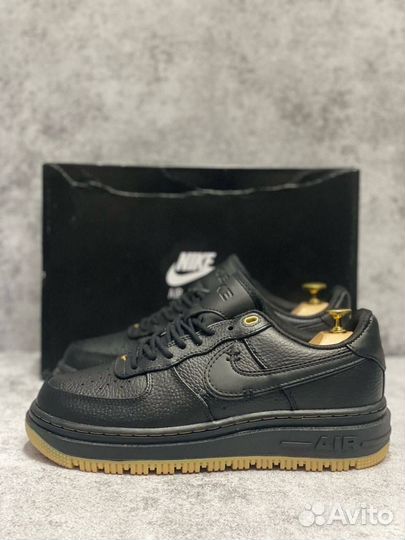 Кроссовки Nike air force 1 мужские черные