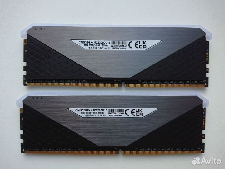 32Gb DDR4-3200 Corsair Vengeance RGB RT