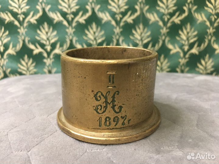 Бронзовая деталь Николай 2 1897 г