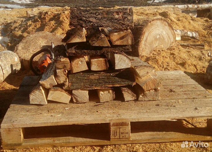 Дрова хвойные, ручная колка. Кирилловское