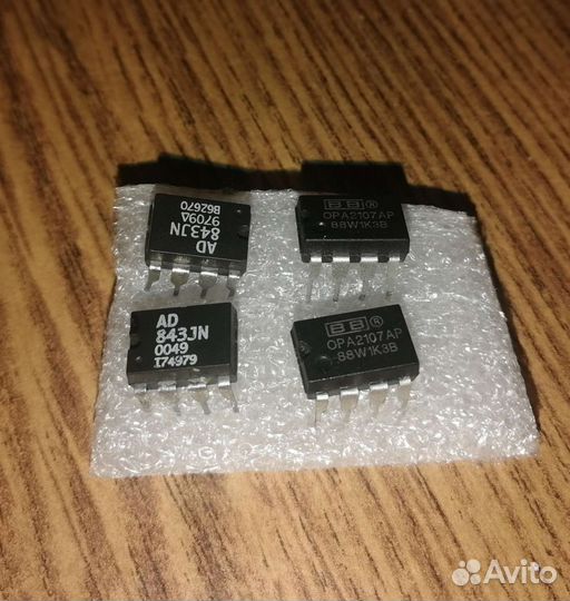Операционные усилители audio OPA2107AP и AD843JN