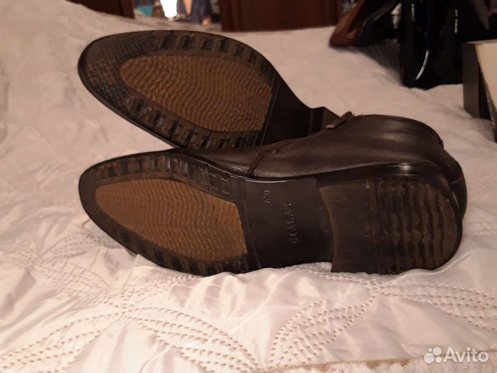Зимние мужские ботинки из кожи 43 размер