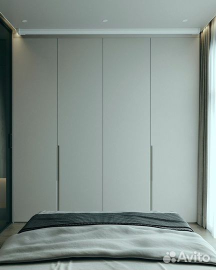 Шкаф распашной с полками