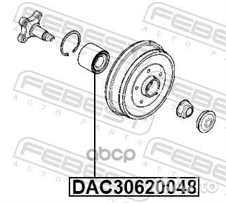 Подшипник ступицы колеса зад прав/лев DAC30