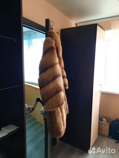 Шуба из меха лисы