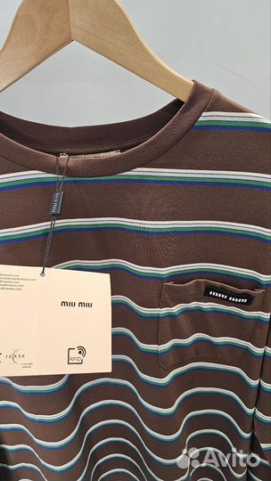 Лонгслив mi. mi. Тонкий трикотаж