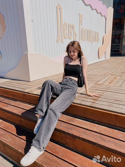 Джинсы женские широкие monki