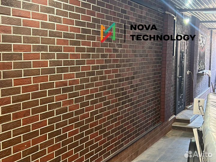 Гибкий кирпич на сетке