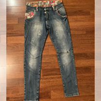 Женские Джинсы bry jeans р 42-44 с рисунком бу