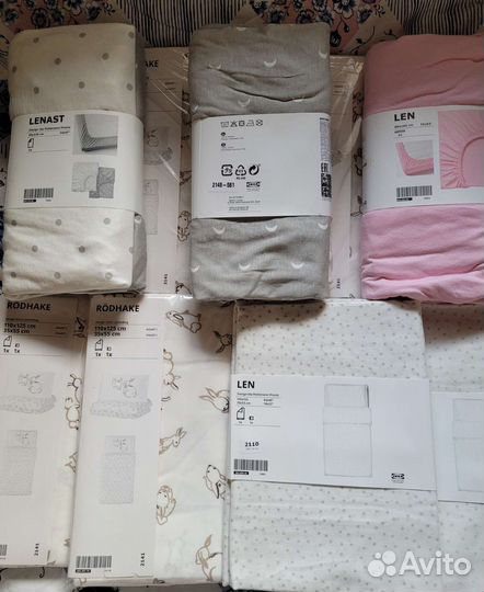 Детское постельное белье в детскую кроватку IKEA