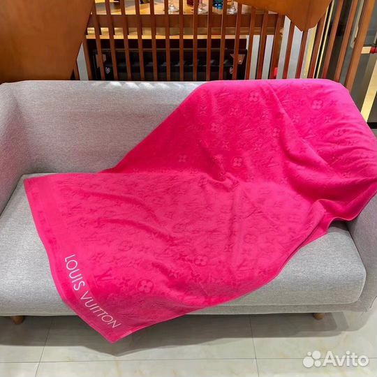 Louis vuitton полотенце махровое розовое Луи Витон