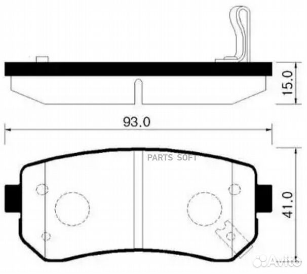 HSB HP1035 Колодки тормозные дисковые