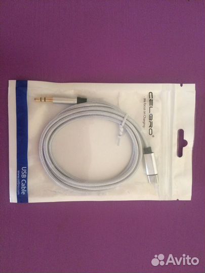 Кабель-Переходник CelBro USB-C на 3,5 jack (штекер