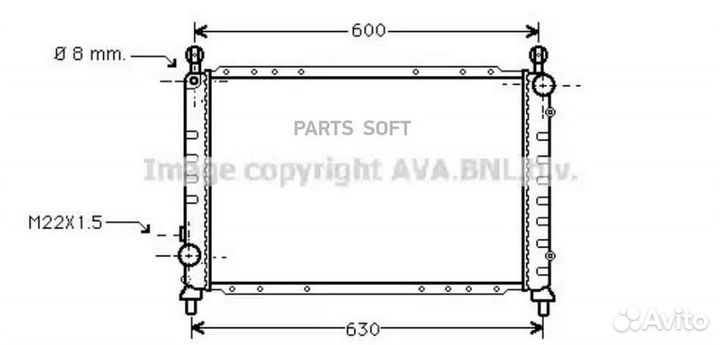 Радиатор охлаждения Альфа Ромео 145 146 1995