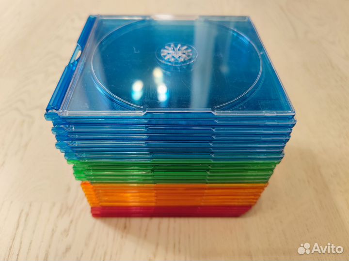 Бокс для CD/DVD дисков Slim, двойной