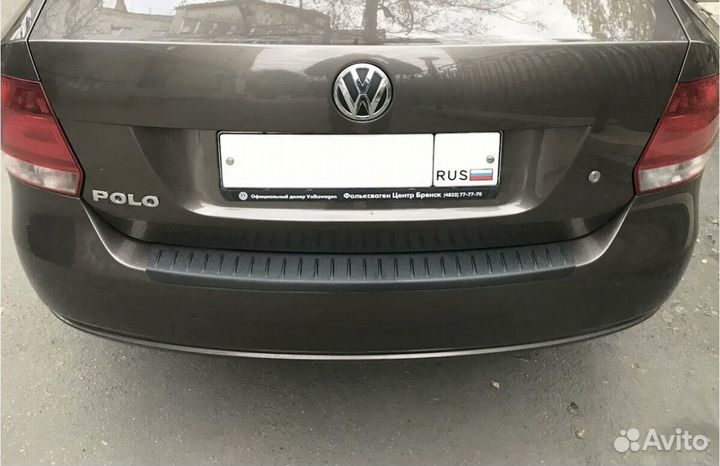 Накладка на бампер Volkswagen Polo седан