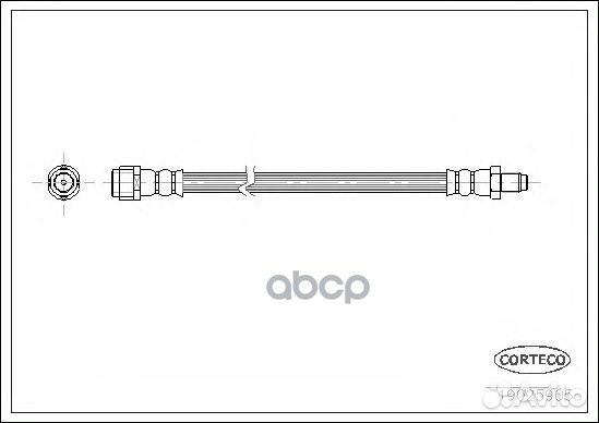 Шланг тормозной перед 19025905 Corteco