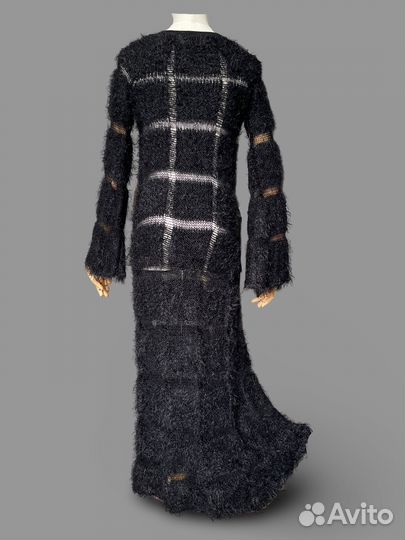 Ksenia Seraya ажурное платье с бахромой S