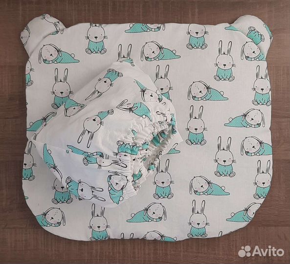 Простынь на резинке 60*120