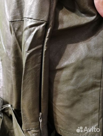 Платье из экокожи