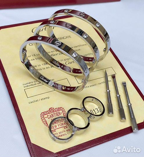 Cartier кольцо браслет